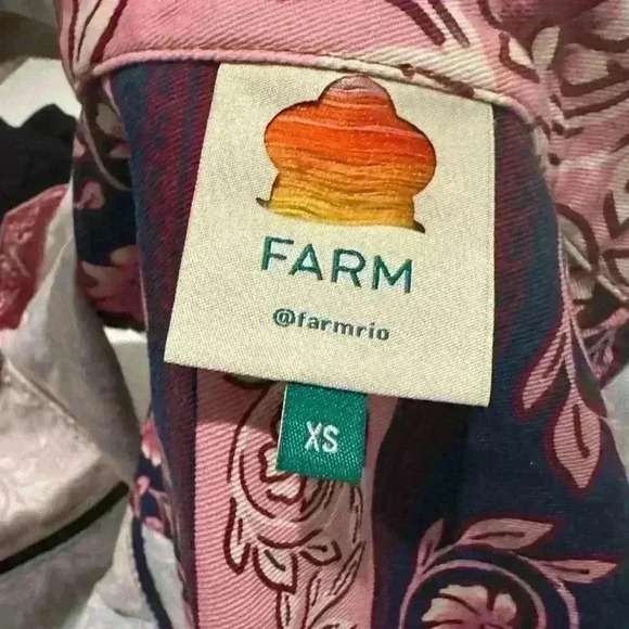 Farm Rio Vest - Floral Tapestry Pink XS - Picture 6 of 16